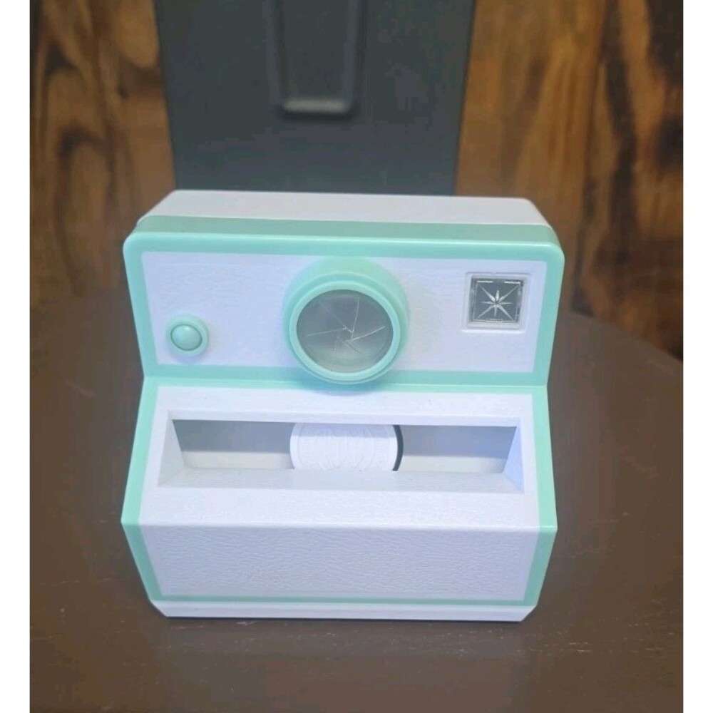 3M 3x3 Post It Note Dispenser Mint Green Polaroid Camera Pop Up Retro Style Desk